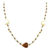 CHG-200-PY-18" 18K Gold Overlay Necklace With Pyrite Beads Bali Designs Inc